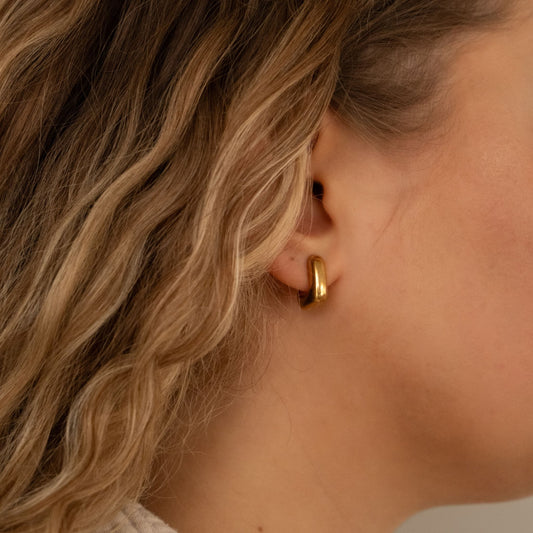 Lana Chunky Mini L Hoop Earrings