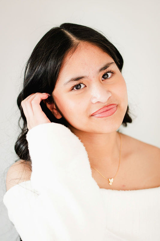 Butterfly Necklace with Cubic Zirconia