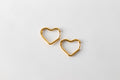 Heart Shaped Hoop Earrings