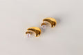 Crescent Moon Medium Hoop Earrings