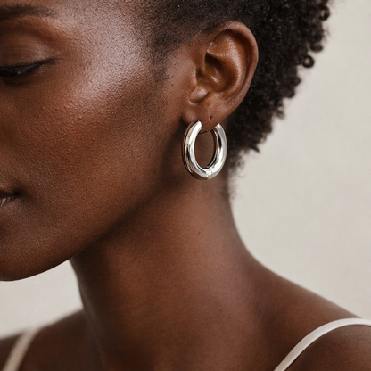bold hoop earrings