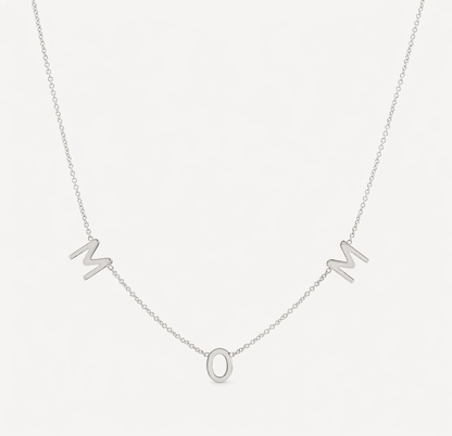 Minimalist MOM Letter Necklace